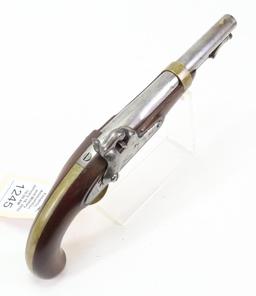 H. Aston Model 1842 Percussion Pistol