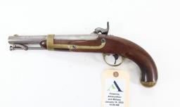 H. Aston Model 1842 Percussion Pistol
