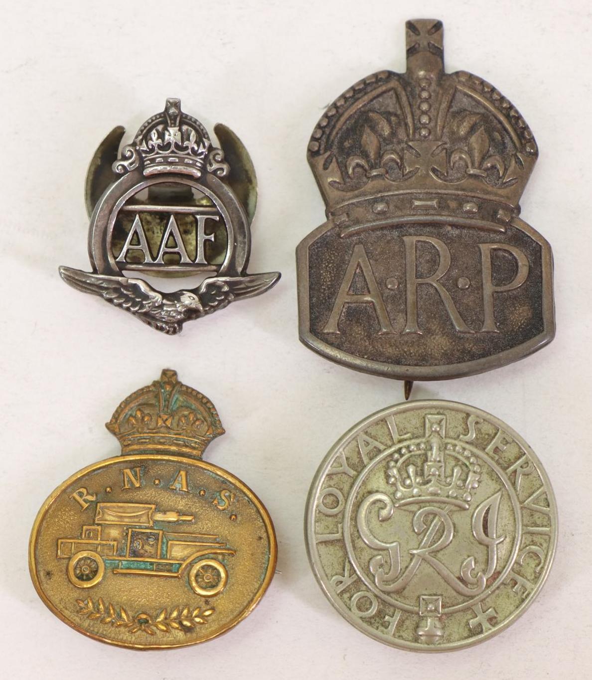British Empire Aviation Related Pins and Medal
