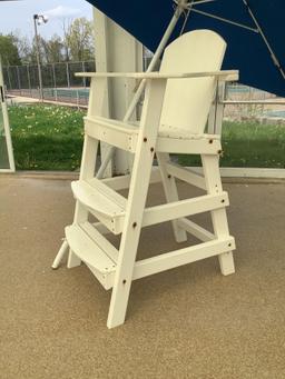 Lifeguard Chair and Umbrella