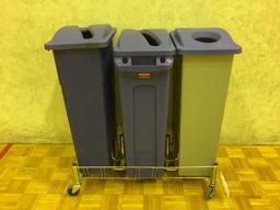 Slim Jim Trash Receptacles