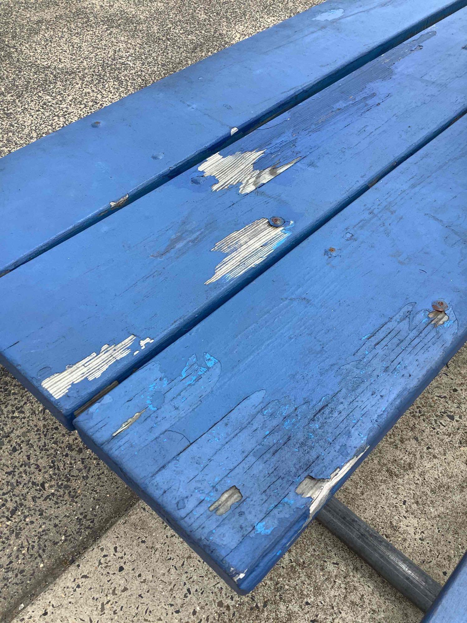 Picnic Tables and Umbrella
