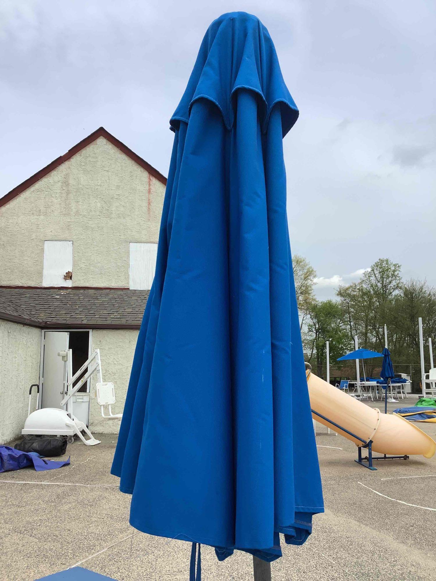 Picnic Tables and Umbrella