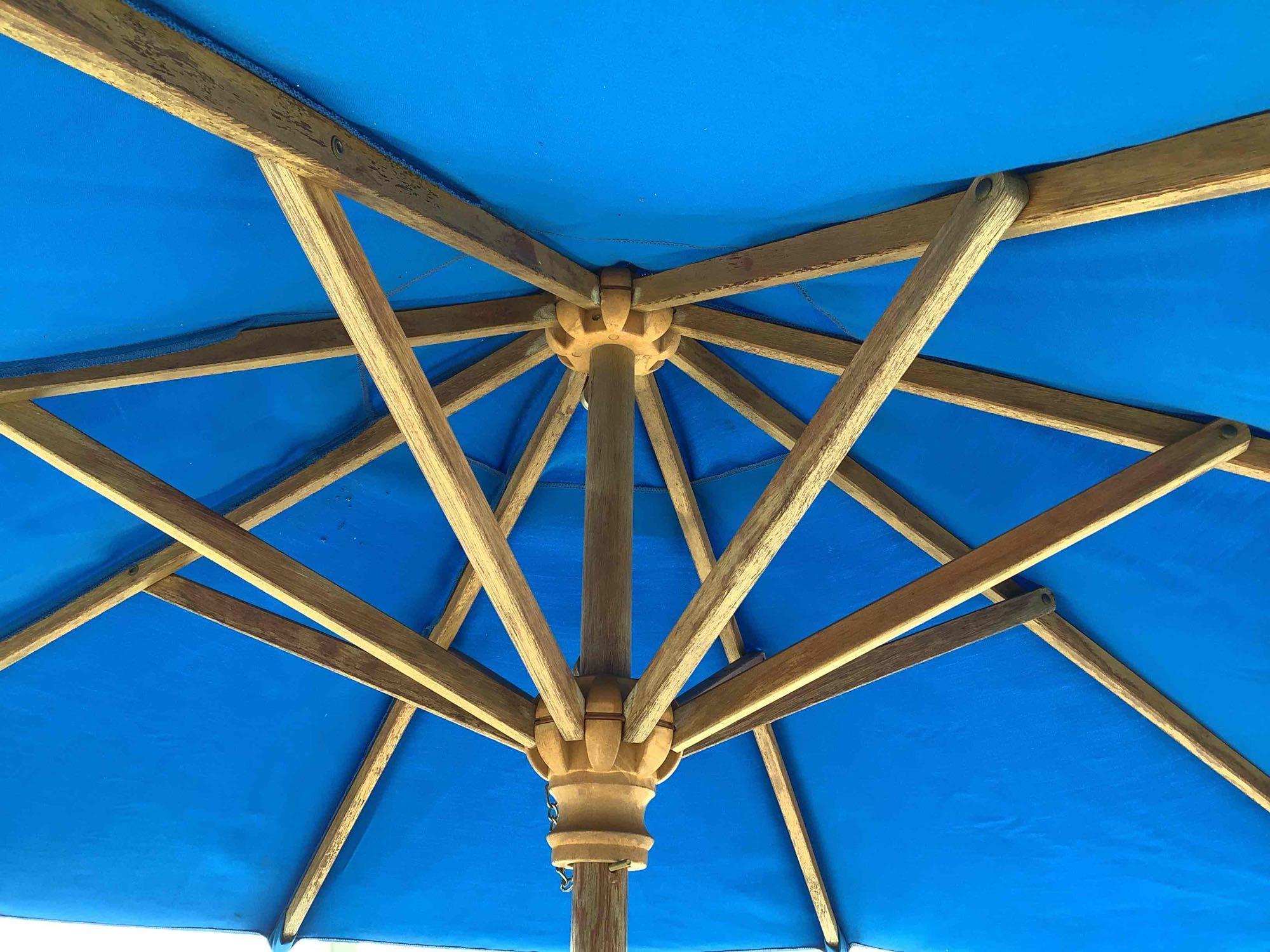 Picnic Tables and Umbrella