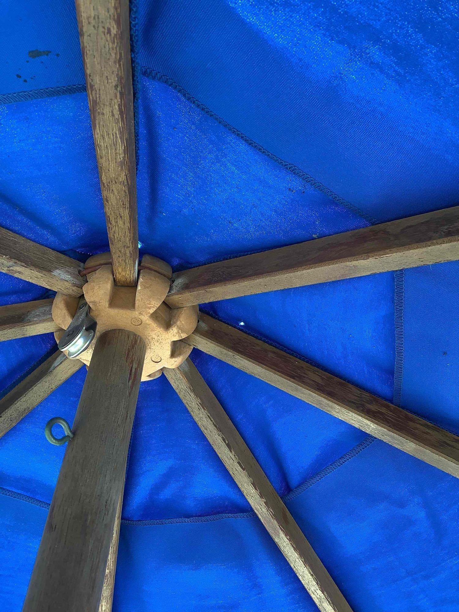 Picnic Tables and Umbrella