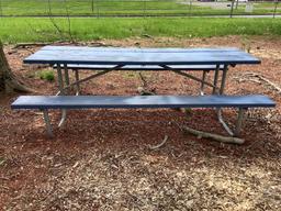 Blue Picnic Table