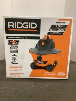 Ridgid Shop Vac and Filter