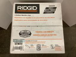 Ridgid Shop Vac and Filter
