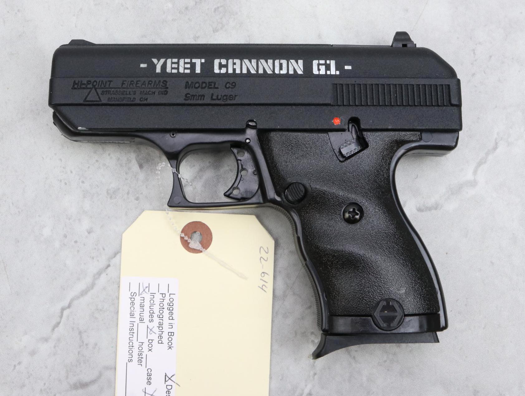 Hi-Point Yeet Cannon G1 Model C9 Semi Automatic Pistol