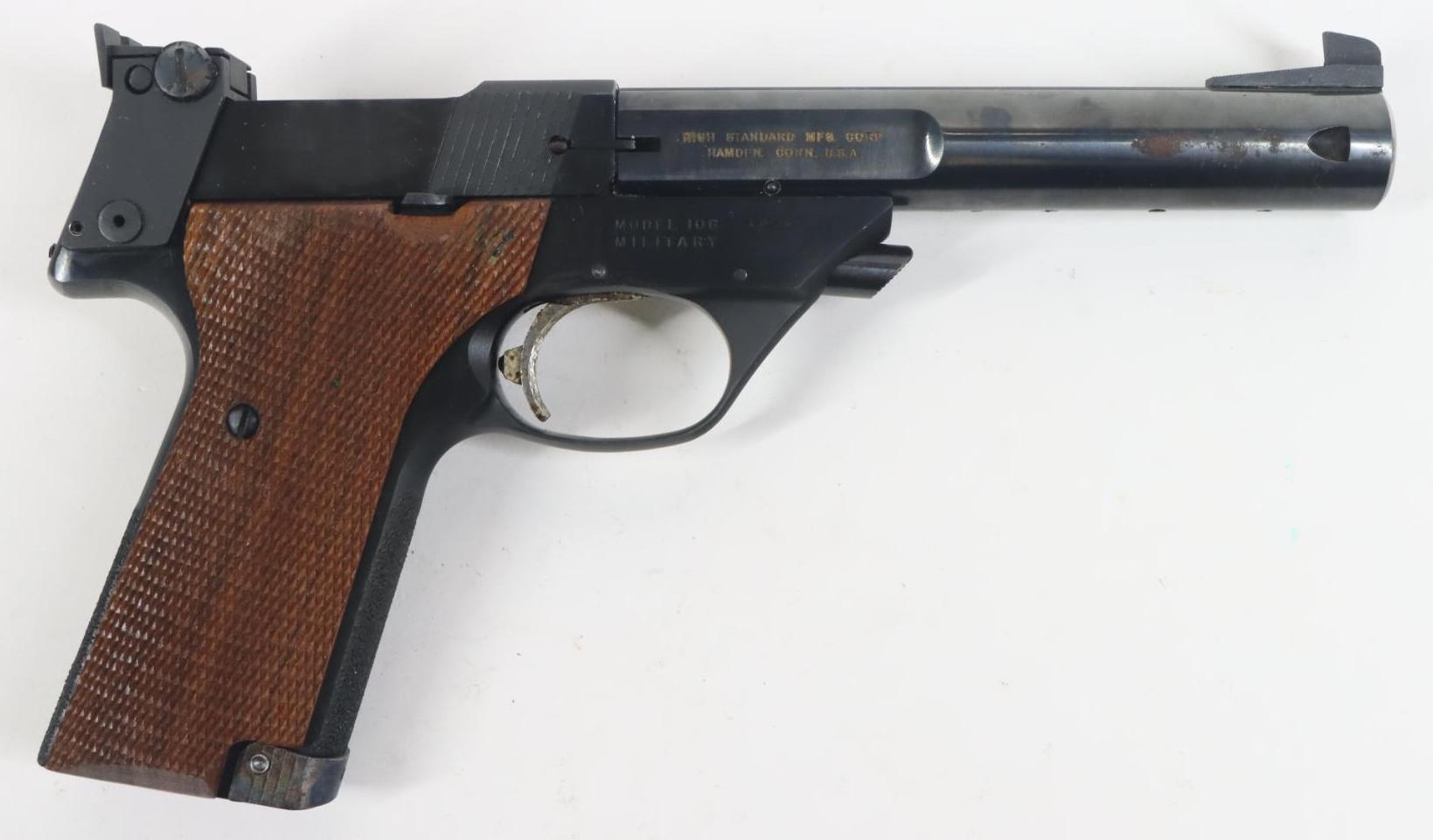 High Standard Supermatic Trophy Model 106 Military Semi Automatic Pistol