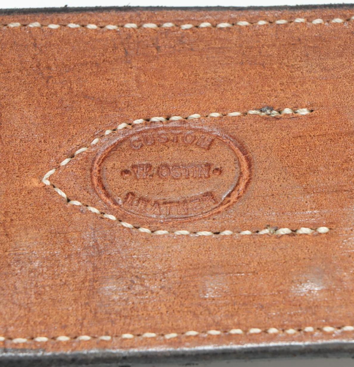 Custom W.Ostin Western Leather Double Holster Rig For Chuck Medwork