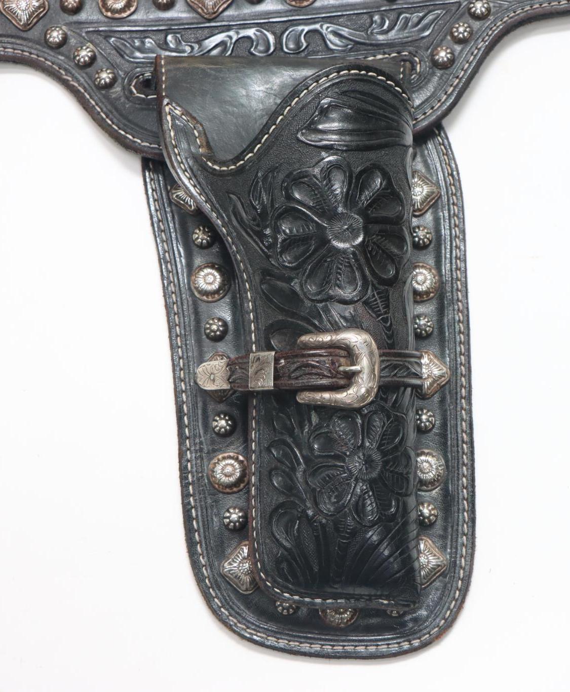 Custom W.Ostin Western Leather Double Holster Rig For Chuck Medwork