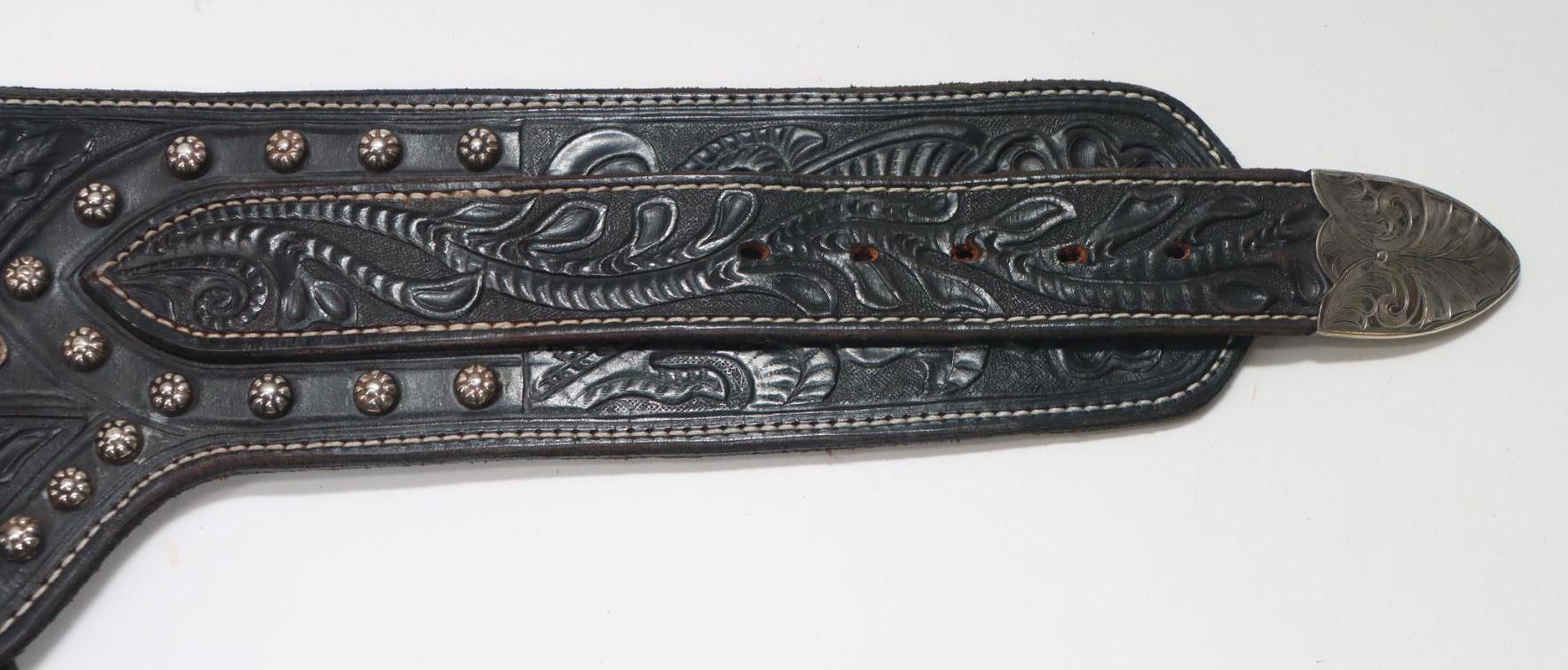 Custom W.Ostin Western Leather Double Holster Rig For Chuck Medwork