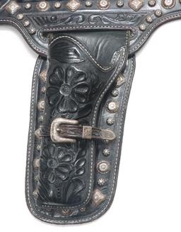 Custom W.Ostin Western Leather Double Holster Rig For Chuck Medwork