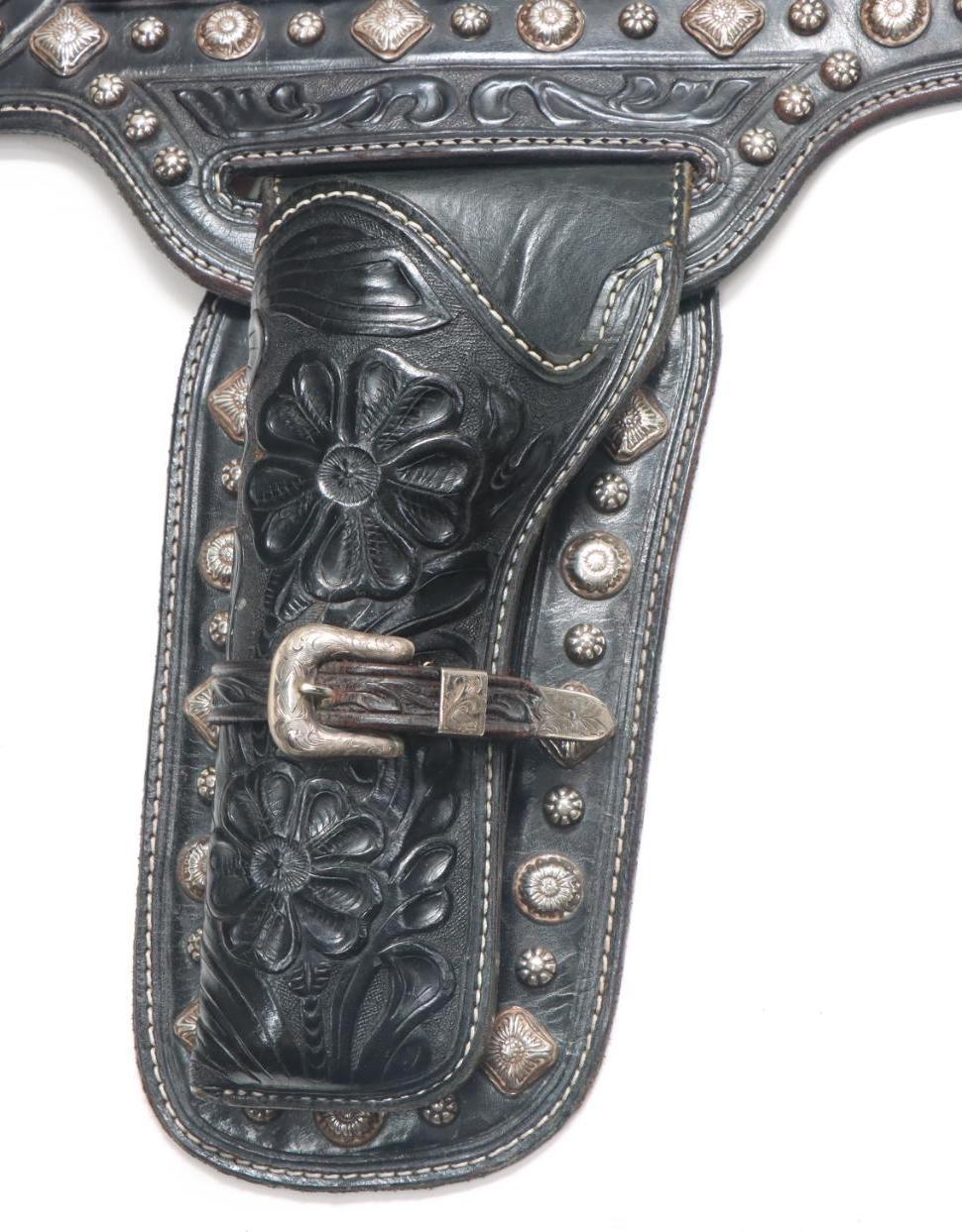 Custom W.Ostin Western Leather Double Holster Rig For Chuck Medwork