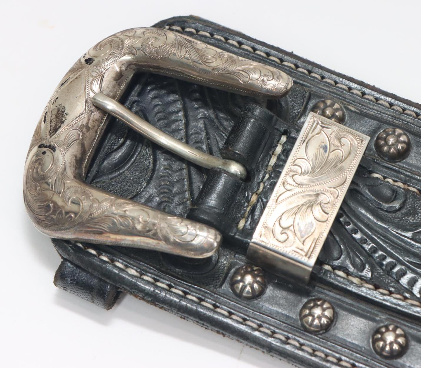 Custom W.Ostin Western Leather Double Holster Rig For Chuck Medwork