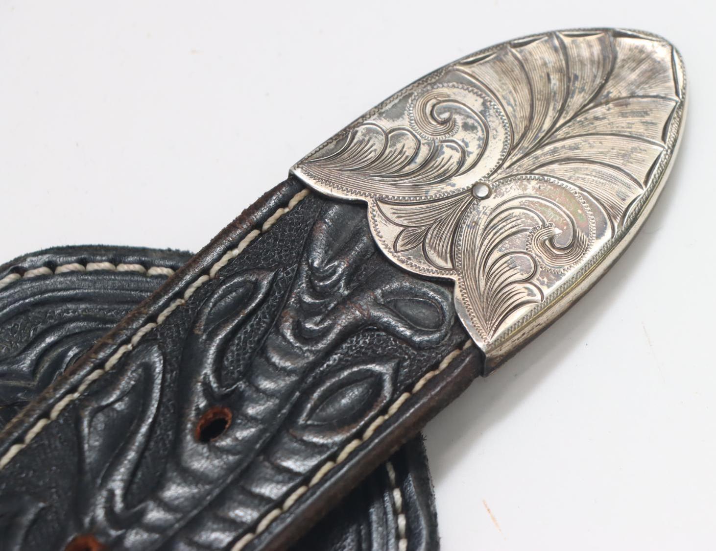 Custom W.Ostin Western Leather Double Holster Rig For Chuck Medwork