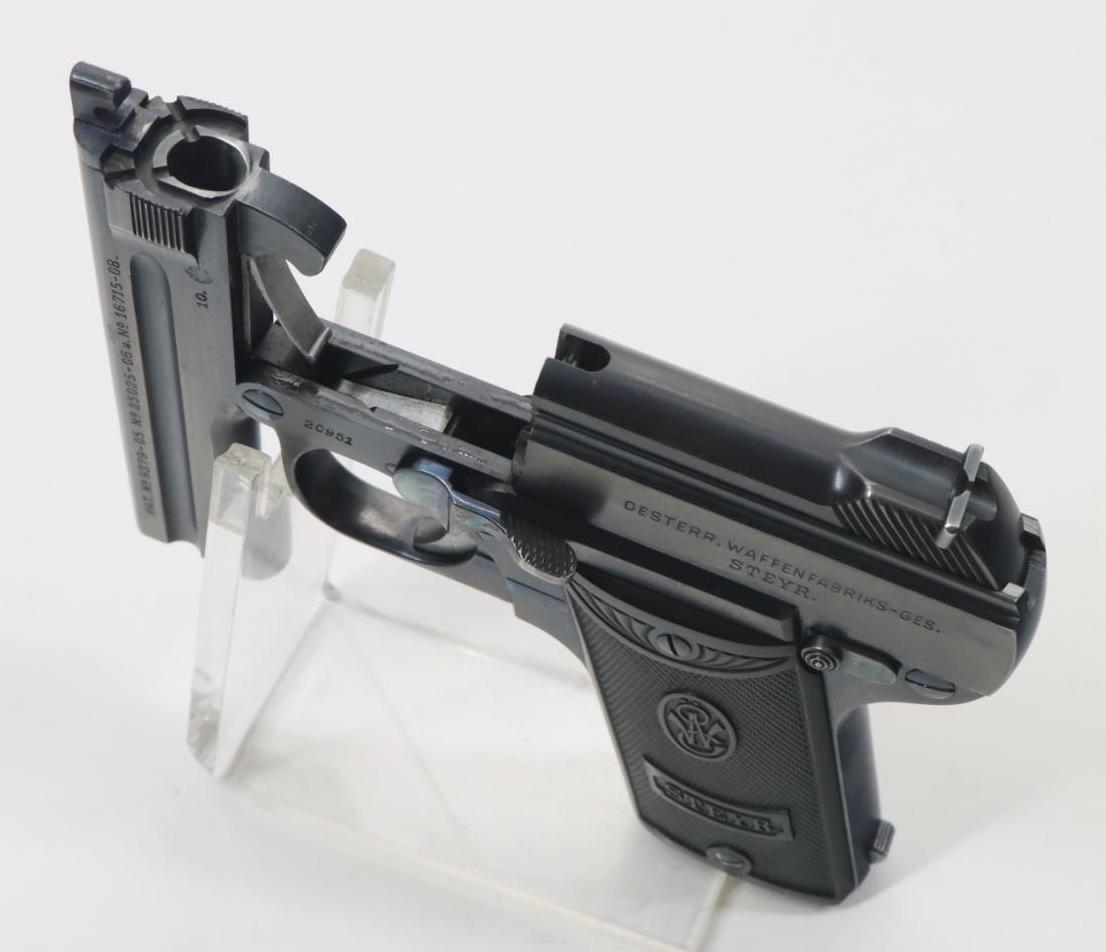 Steyr Pieper Patent M1909 Semi Automatic Pistol