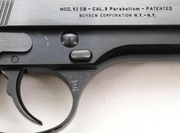 Beretta 92SB Semi Automatic Pistol