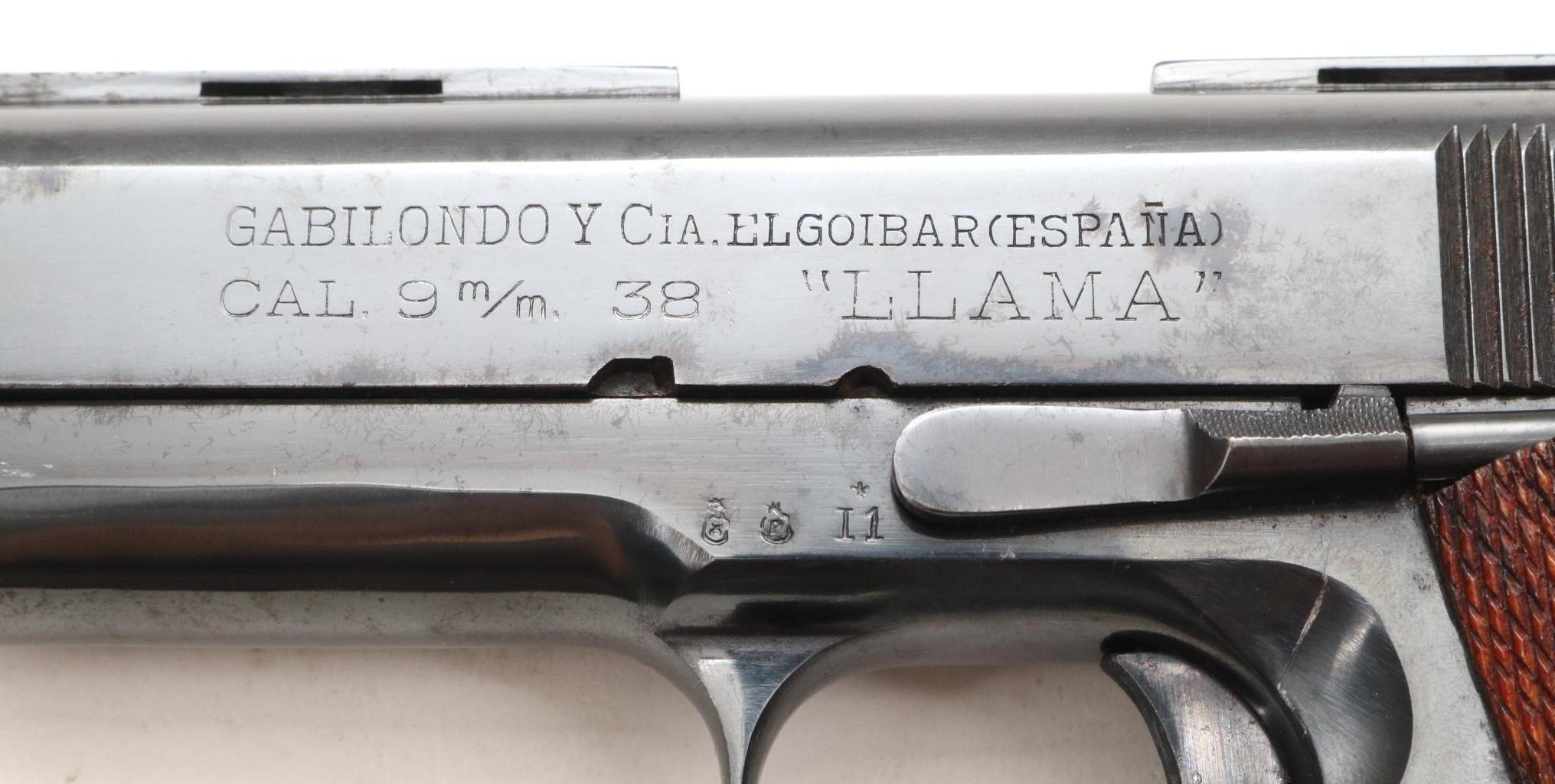 Gabilondo Llama Semi Automatic Pistol
