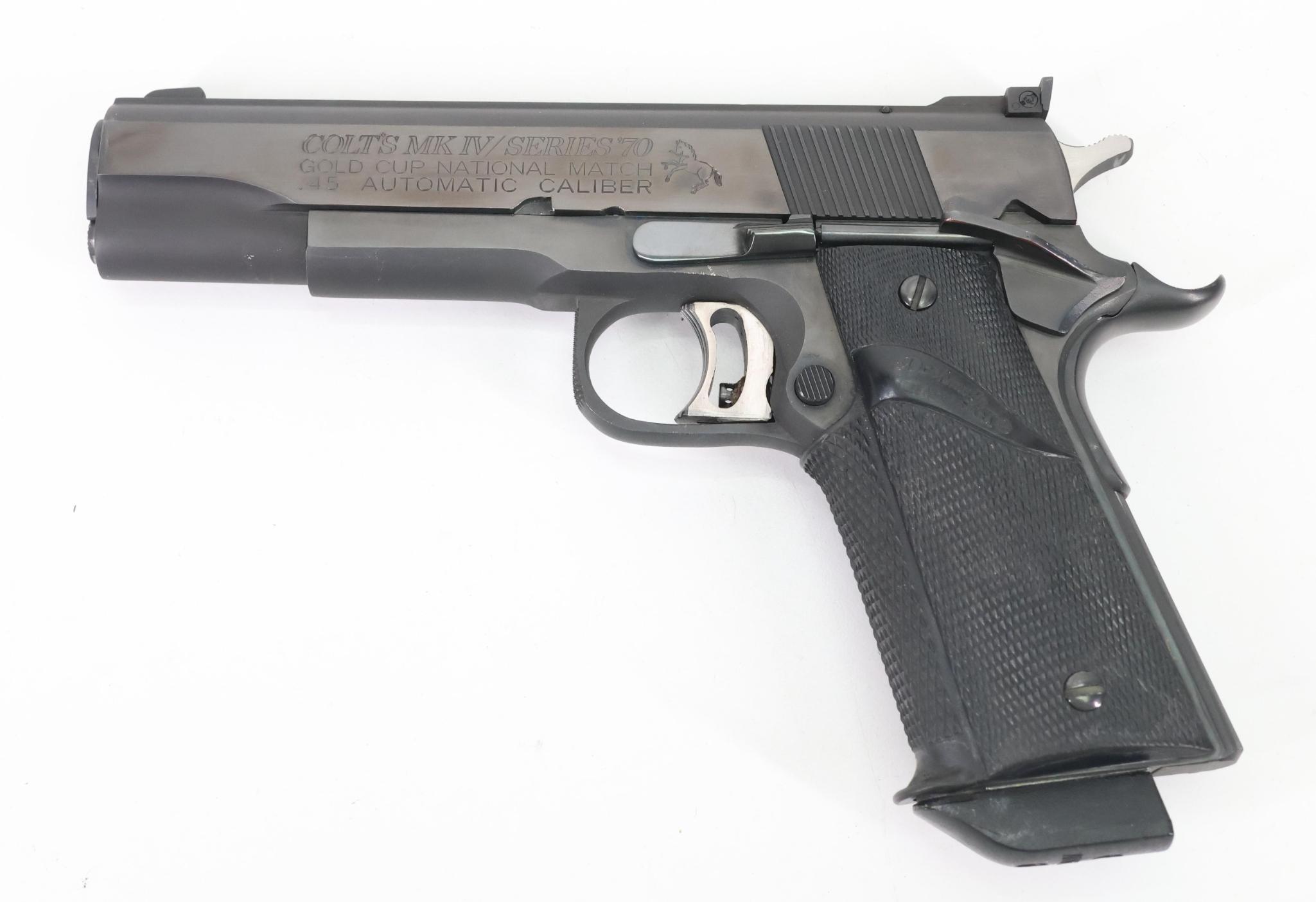 Colt MKIV Series 70 Gold Cup National Match Semi Automatic Pistol