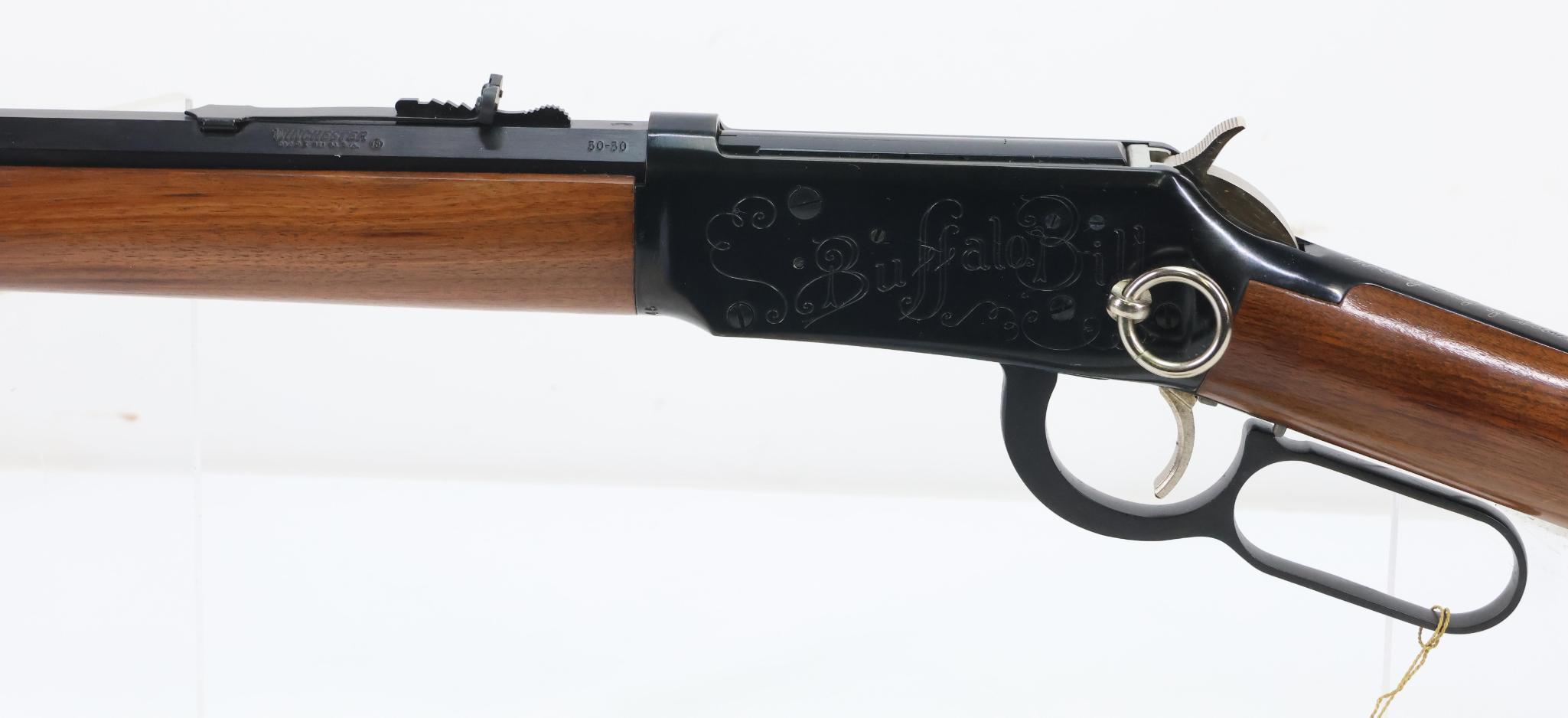 Hard To Find Consecutive Pair Winchester Model 94 Buffalo Bill Commemorative Lever Action Rifles