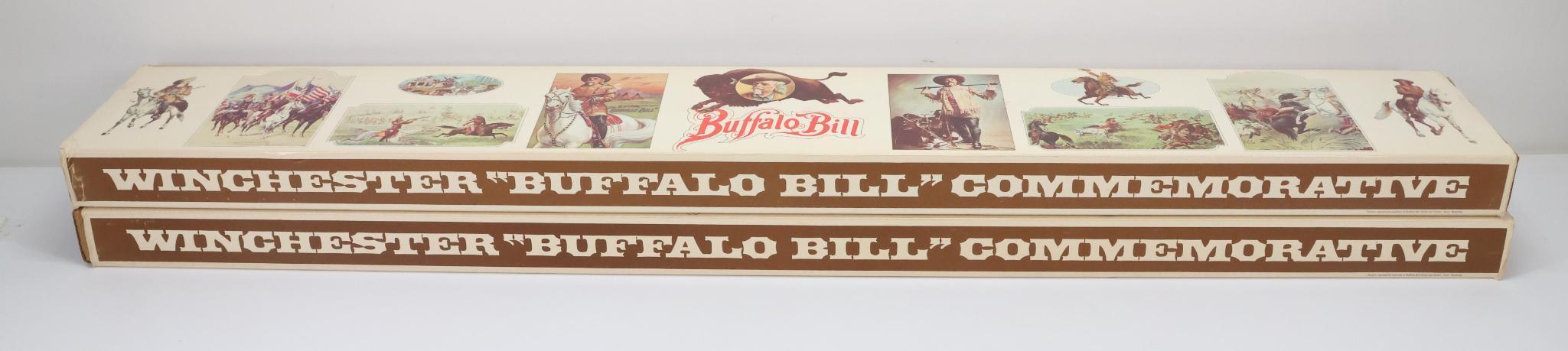 Hard To Find Consecutive Pair Winchester Model 94 Buffalo Bill Commemorative Lever Action Rifles