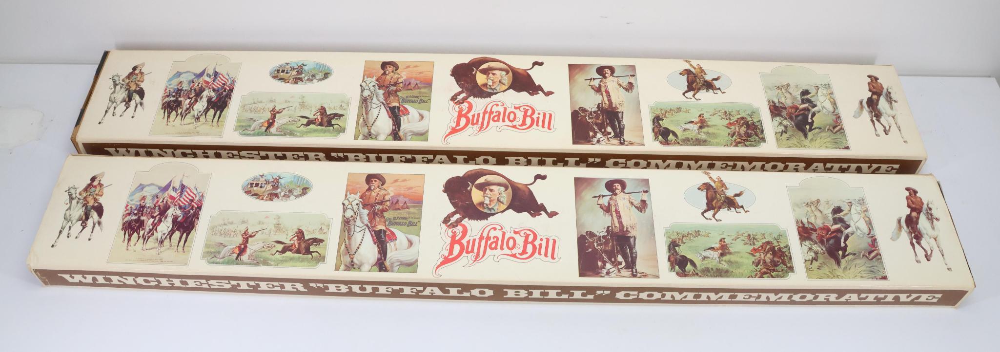 Hard To Find Consecutive Pair Winchester Model 94 Buffalo Bill Commemorative Lever Action Rifles