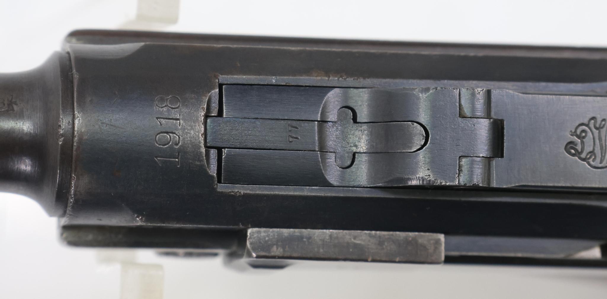 Deutsche Waffenund Munitionsfabriken (DWM) 1914 Pattern P08 Luger Semi Automatic Pistol