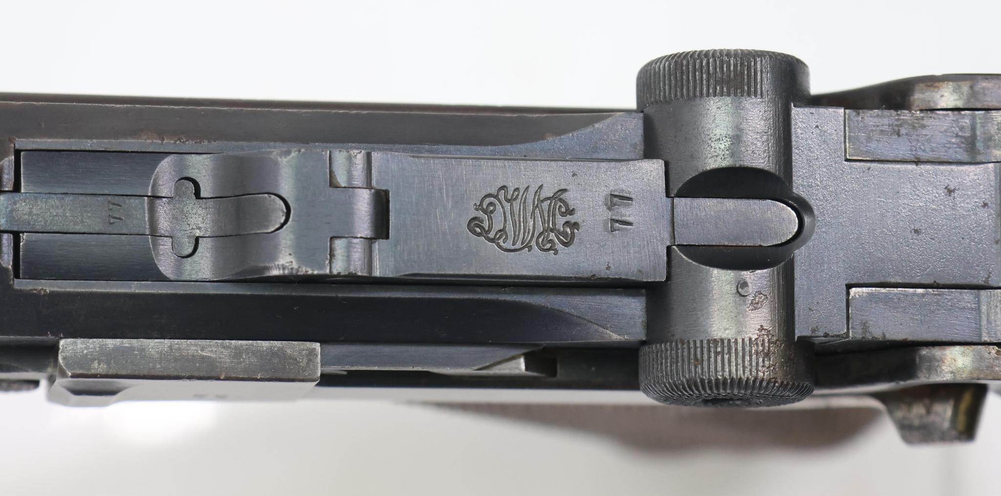 Deutsche Waffenund Munitionsfabriken (DWM) 1914 Pattern P08 Luger Semi Automatic Pistol