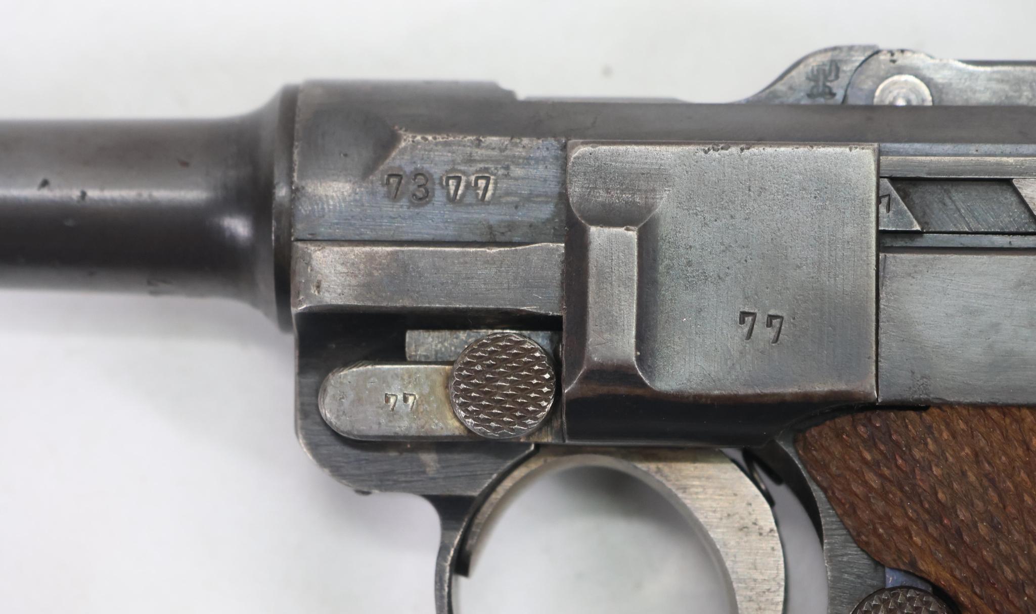 Deutsche Waffenund Munitionsfabriken (DWM) 1914 Pattern P08 Luger Semi Automatic Pistol