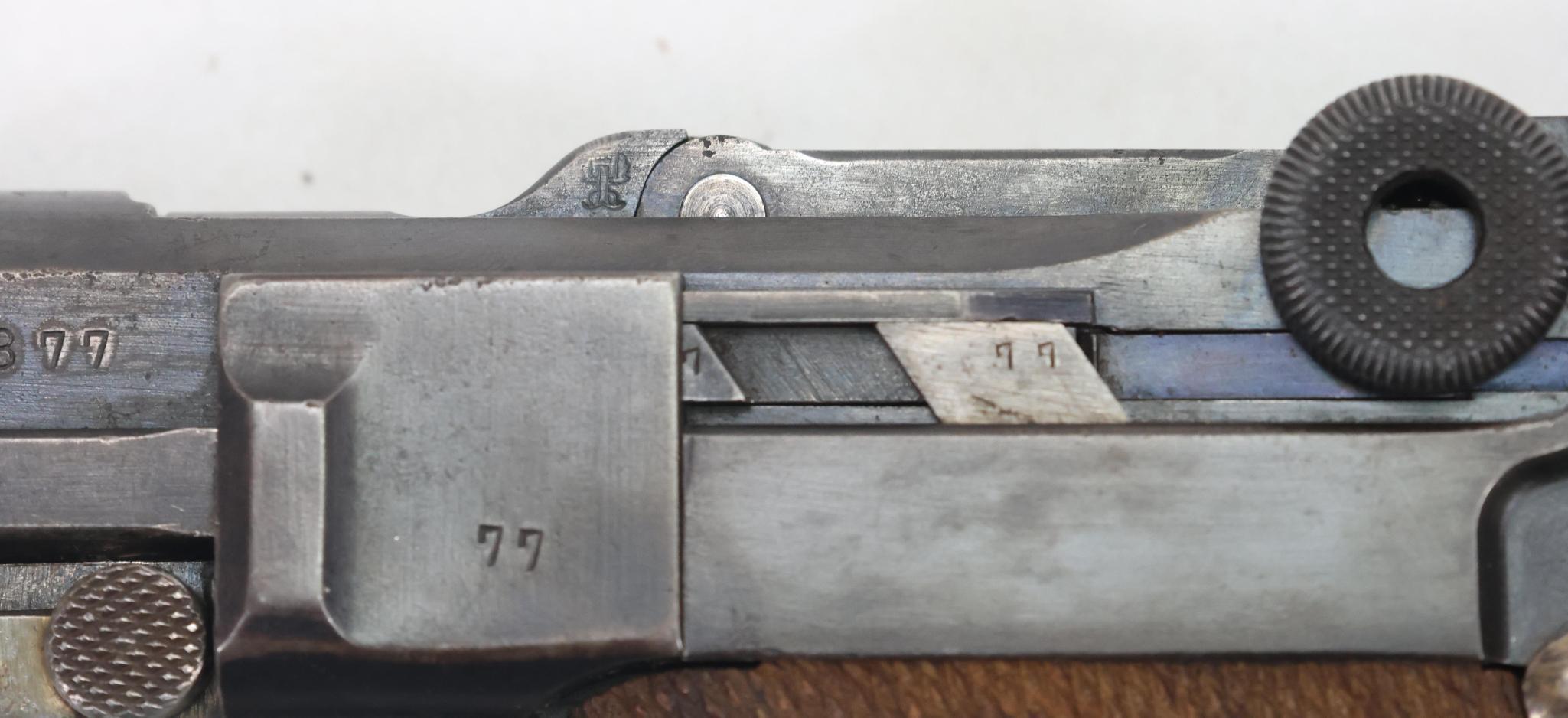 Deutsche Waffenund Munitionsfabriken (DWM) 1914 Pattern P08 Luger Semi Automatic Pistol