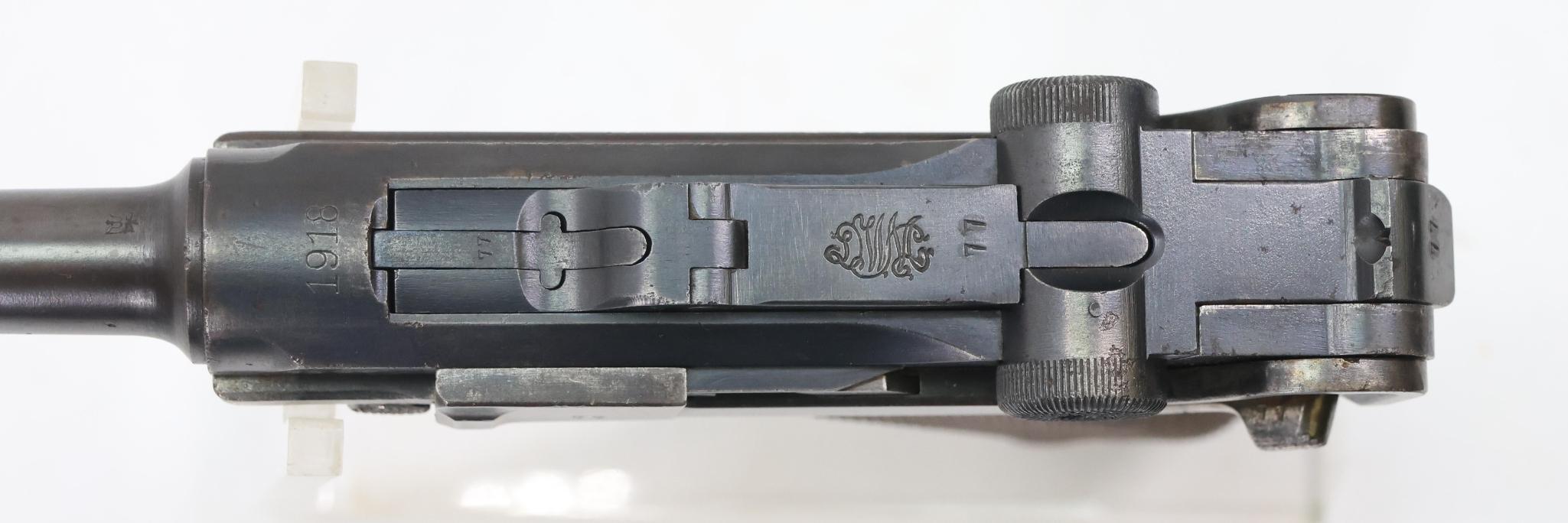Deutsche Waffenund Munitionsfabriken (DWM) 1914 Pattern P08 Luger Semi Automatic Pistol