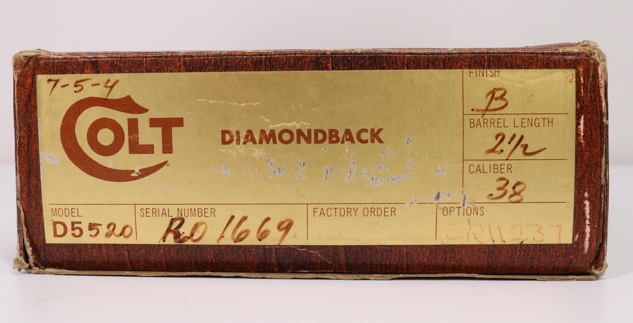 Colt Diamondback Double Action Revolver