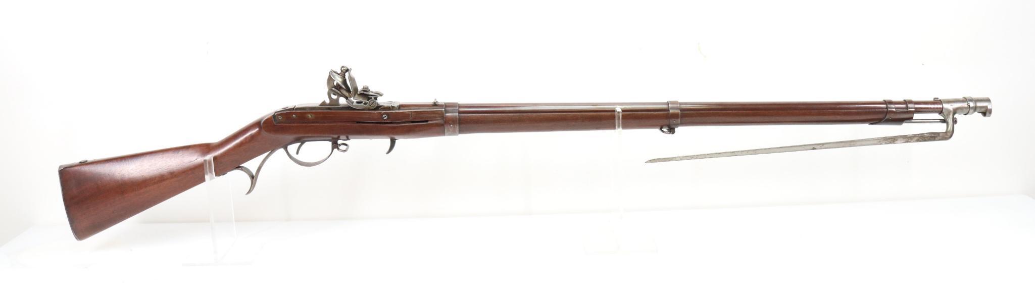 Rare High Condition US Harpers Ferry M1819 Hall's Pat 3rd Variation Flintlock Breech loading Rifle