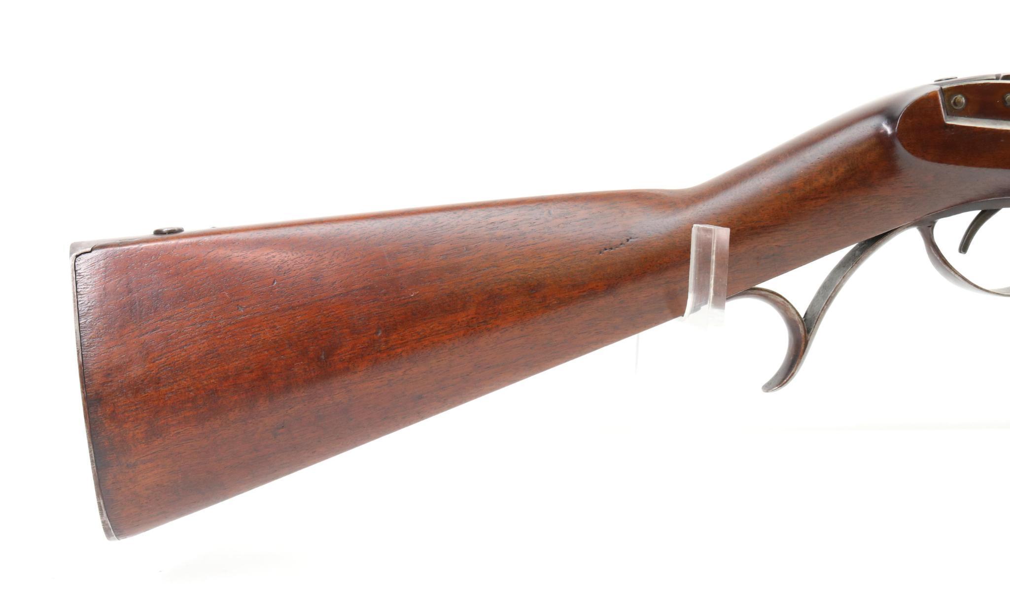 Rare High Condition US Harpers Ferry M1819 Hall's Pat 3rd Variation Flintlock Breech loading Rifle