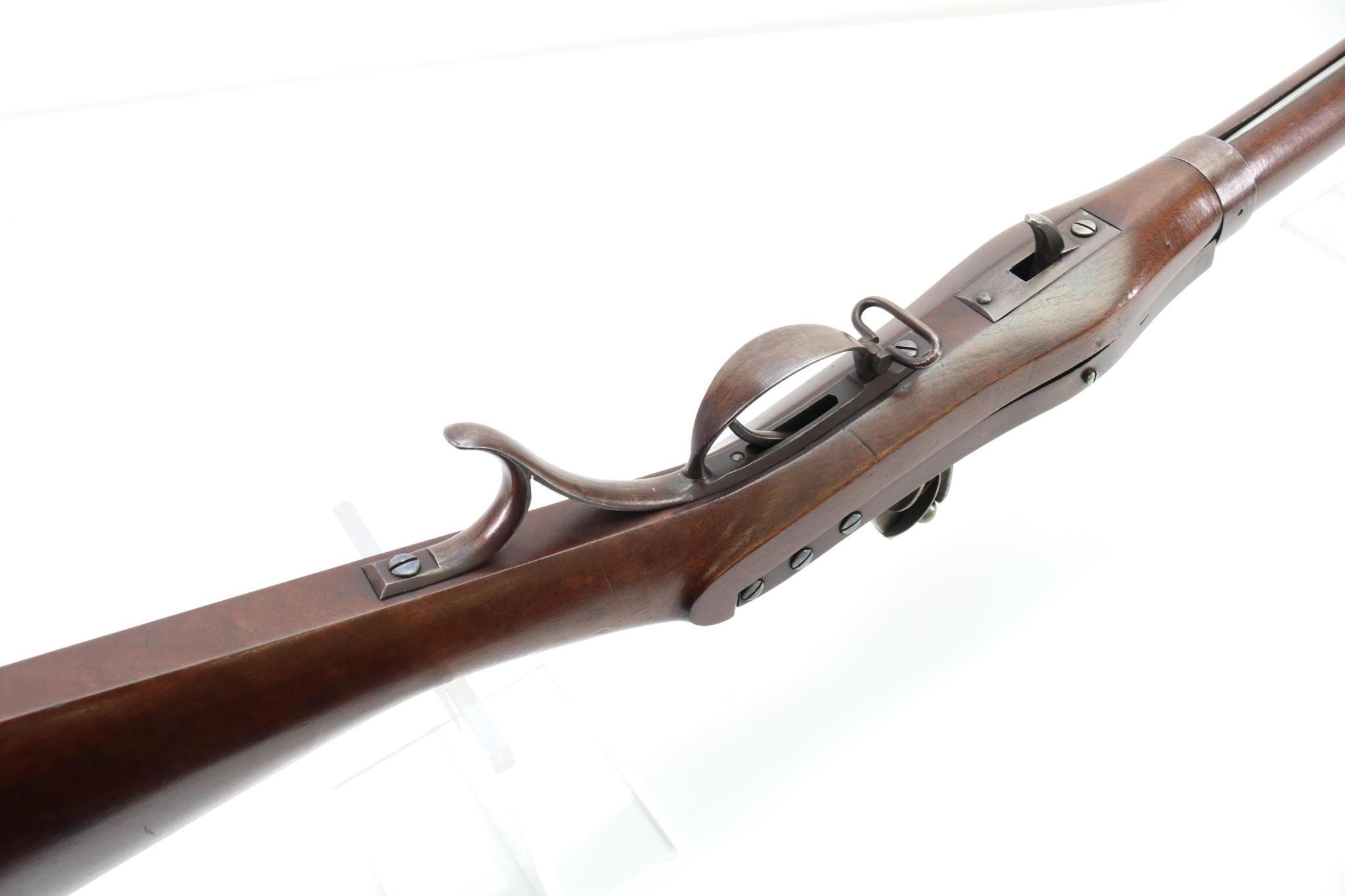 Rare High Condition US Harpers Ferry M1819 Hall's Pat 3rd Variation Flintlock Breech loading Rifle