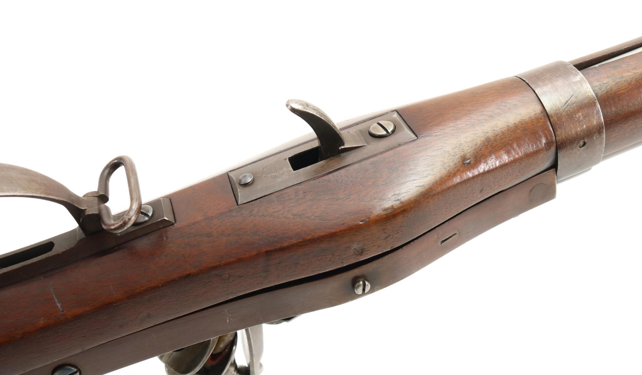 Rare High Condition US Harpers Ferry M1819 Hall's Pat 3rd Variation Flintlock Breech loading Rifle