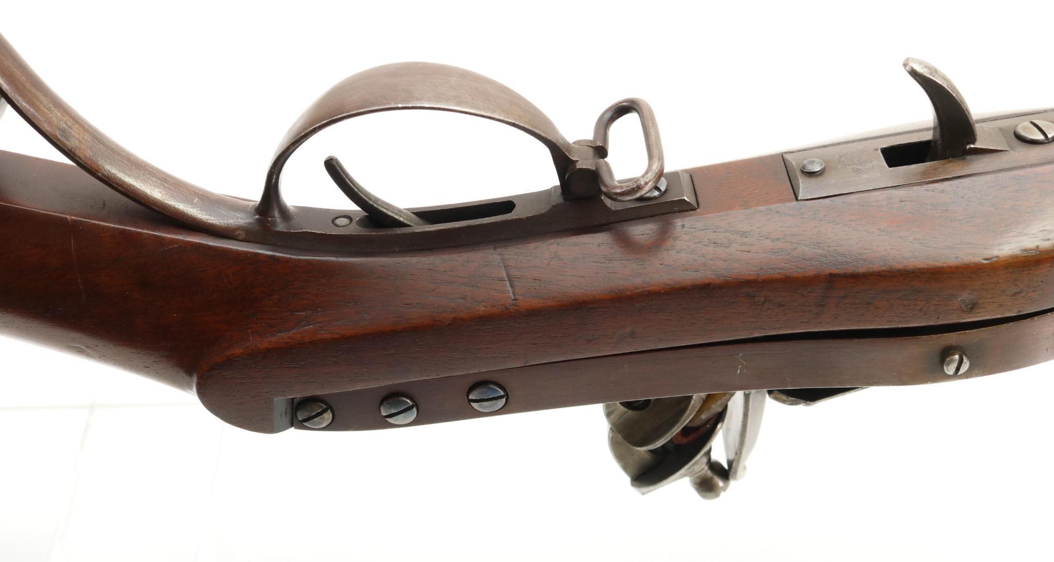Rare High Condition US Harpers Ferry M1819 Hall's Pat 3rd Variation Flintlock Breech loading Rifle