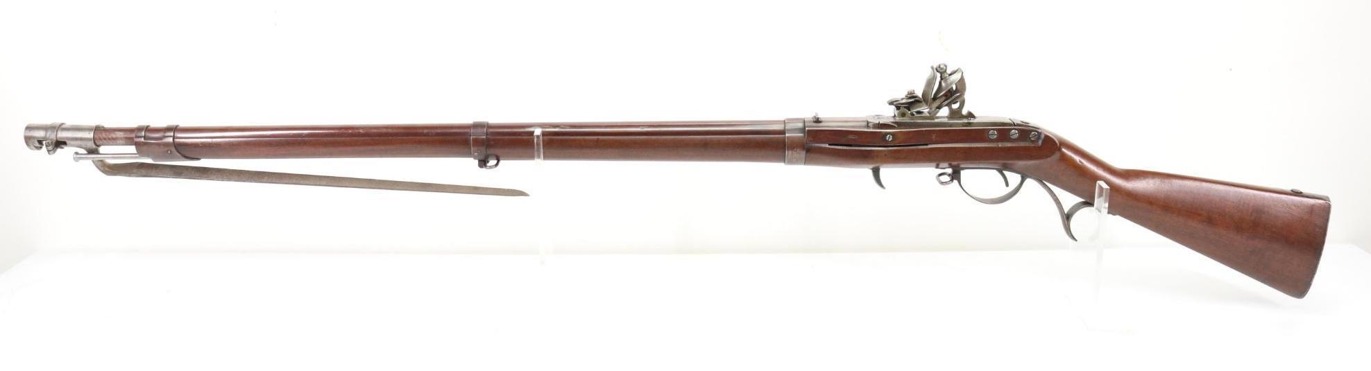 Rare High Condition US Harpers Ferry M1819 Hall's Pat 3rd Variation Flintlock Breech loading Rifle