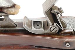 Rare High Condition US Harpers Ferry M1819 Hall's Pat 3rd Variation Flintlock Breech loading Rifle