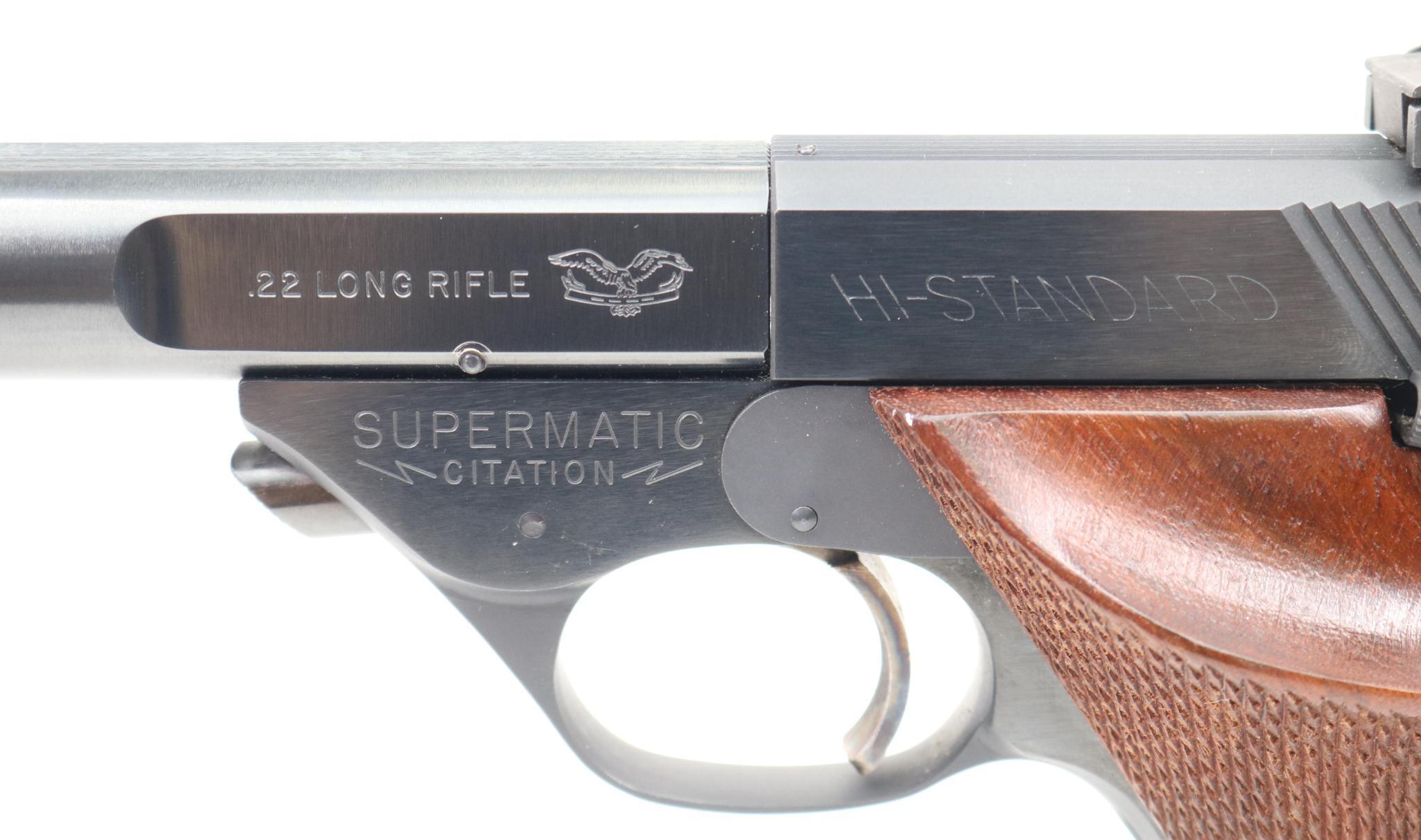 High Standard 103 Supermatic Citation Semi Automatic Pistol