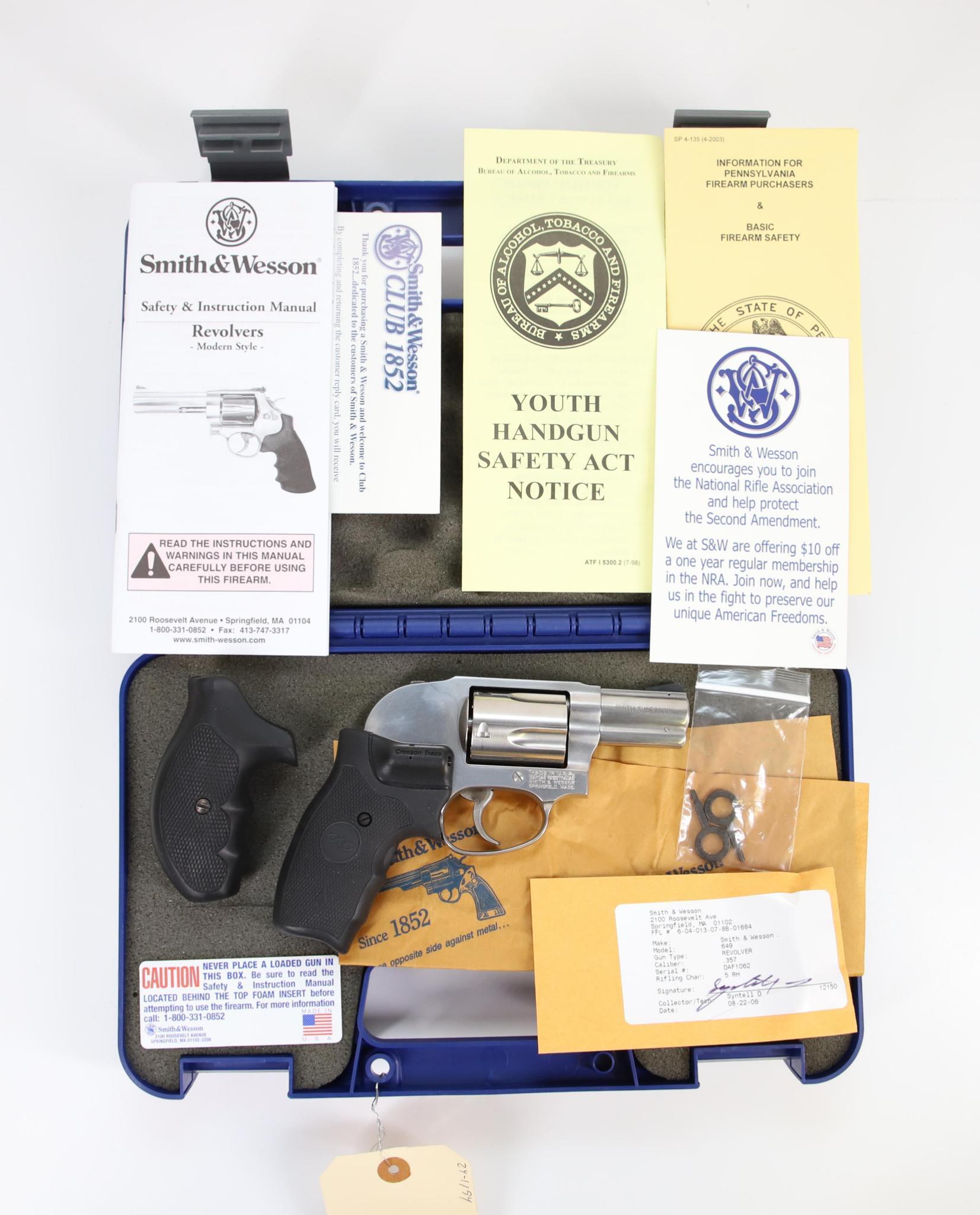 Smith & Wesson 649-5 Double Action Revolver