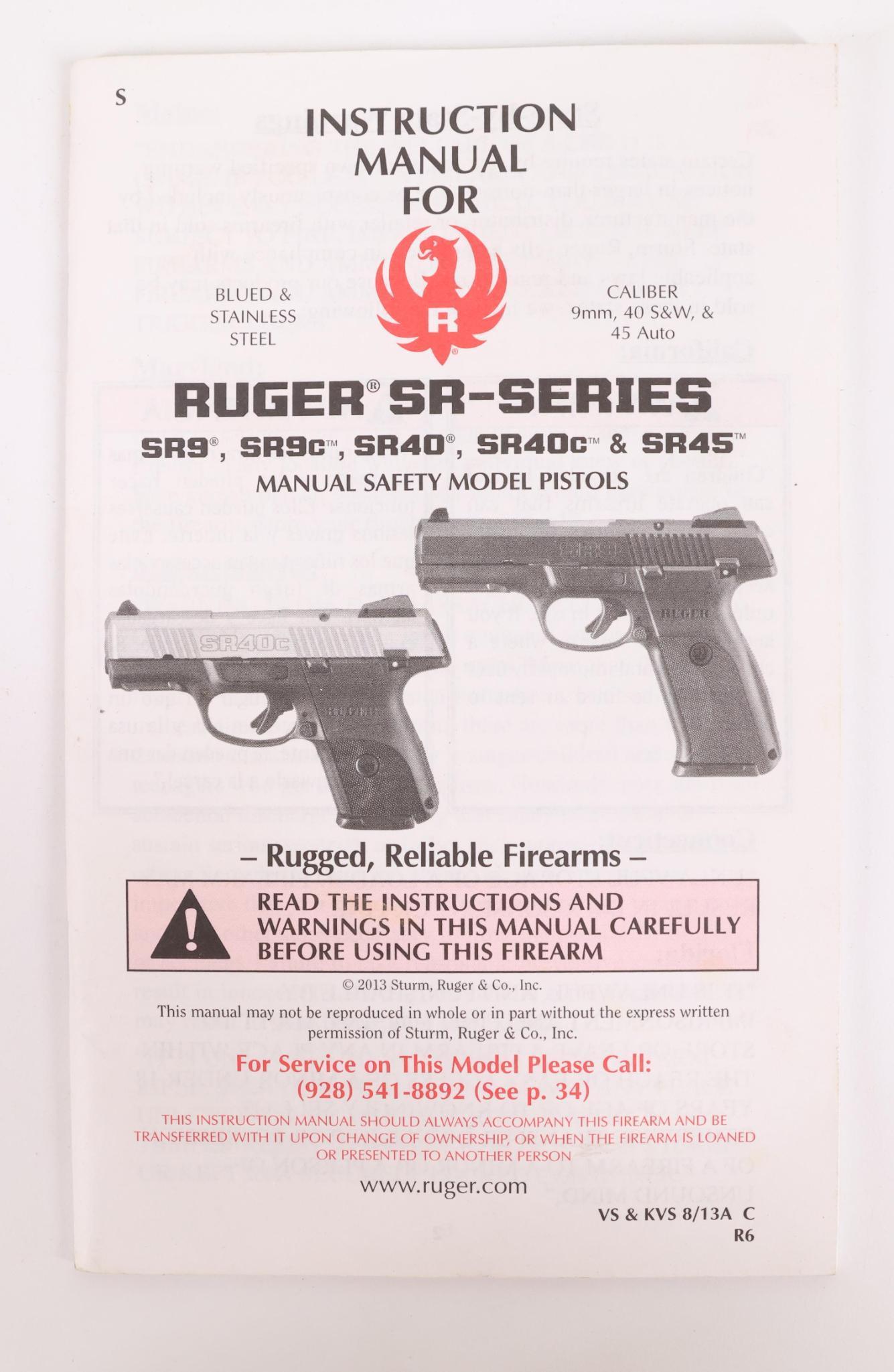 Ruger LC380 Semi Automatic Pistol