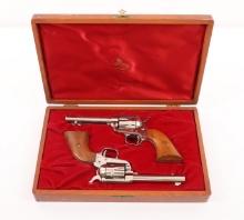 Cased Matched Pair Colt Single Action Frontier Scout Single Action Revolvers