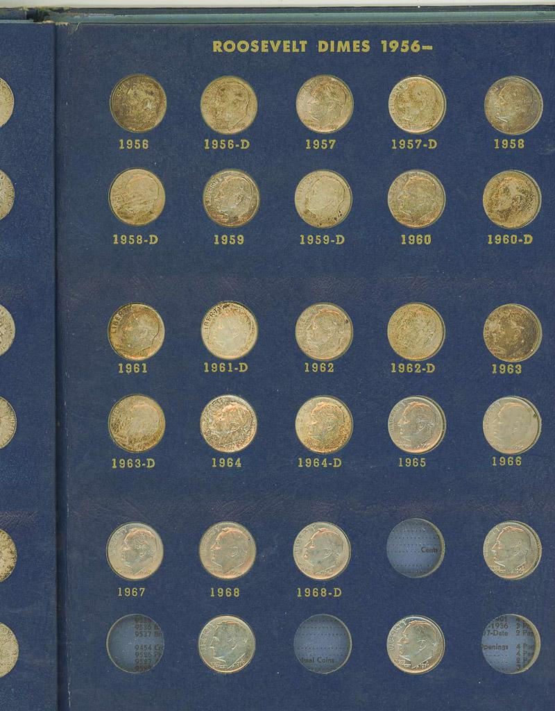 COMPLETE ROOSEVELT DIME SET 1946-1971