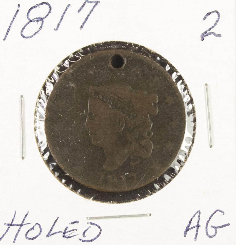 1817 - MATRON HEAD LARGE CENT - AG