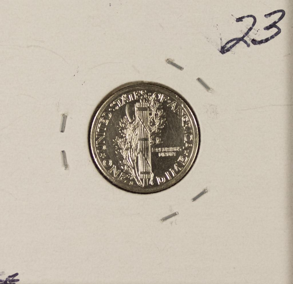 1917-S MERCURY DIME - BU