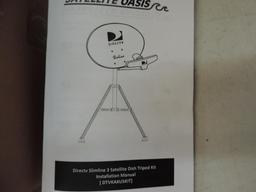 Direct TV slimline 3 antenna and tripod.