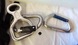 Climbing gear assortment.